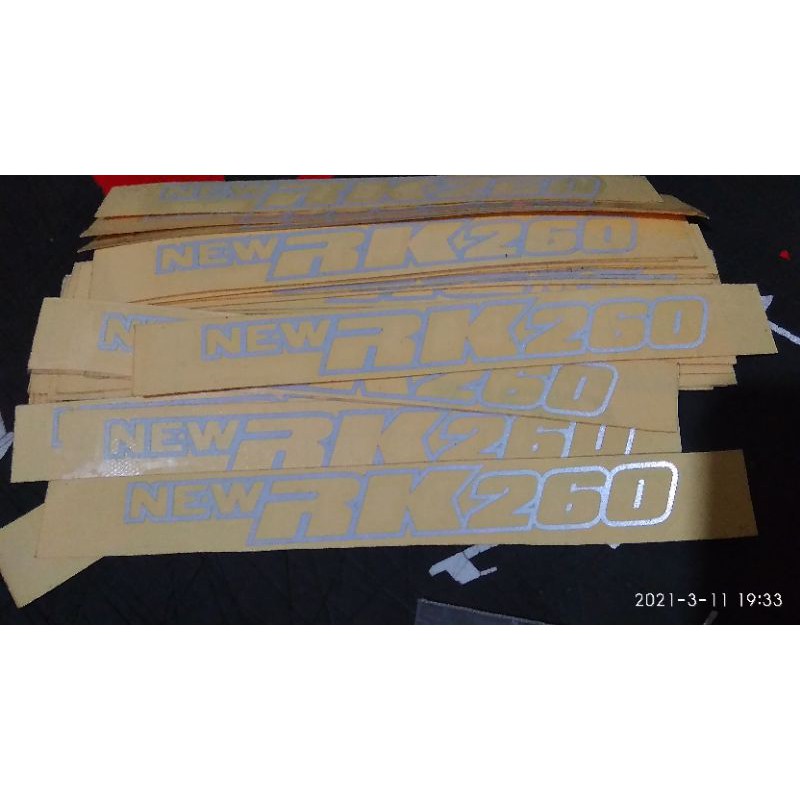 sticker casis bus HINO series miniatur bus 1:20