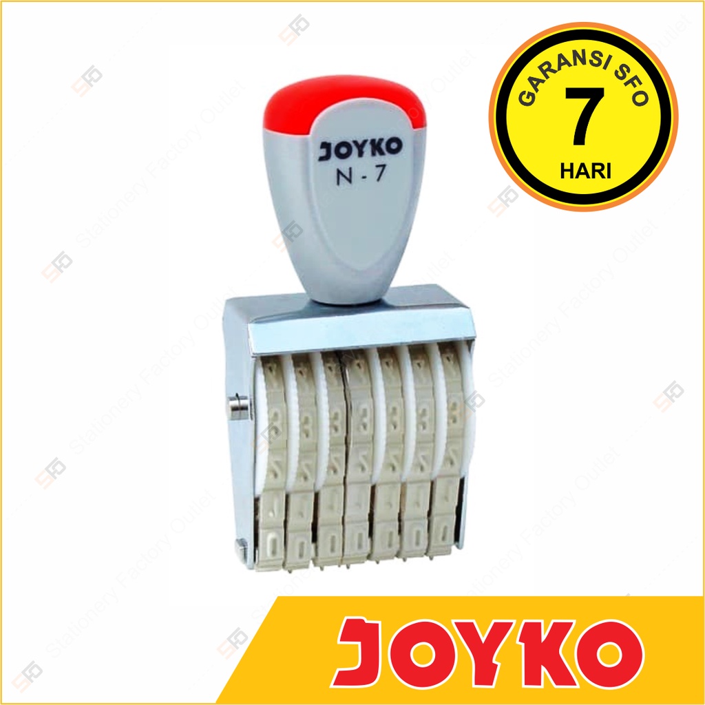 

Stempel Angka Joyko Nomor N-7 - Number Stamp 7 Digit