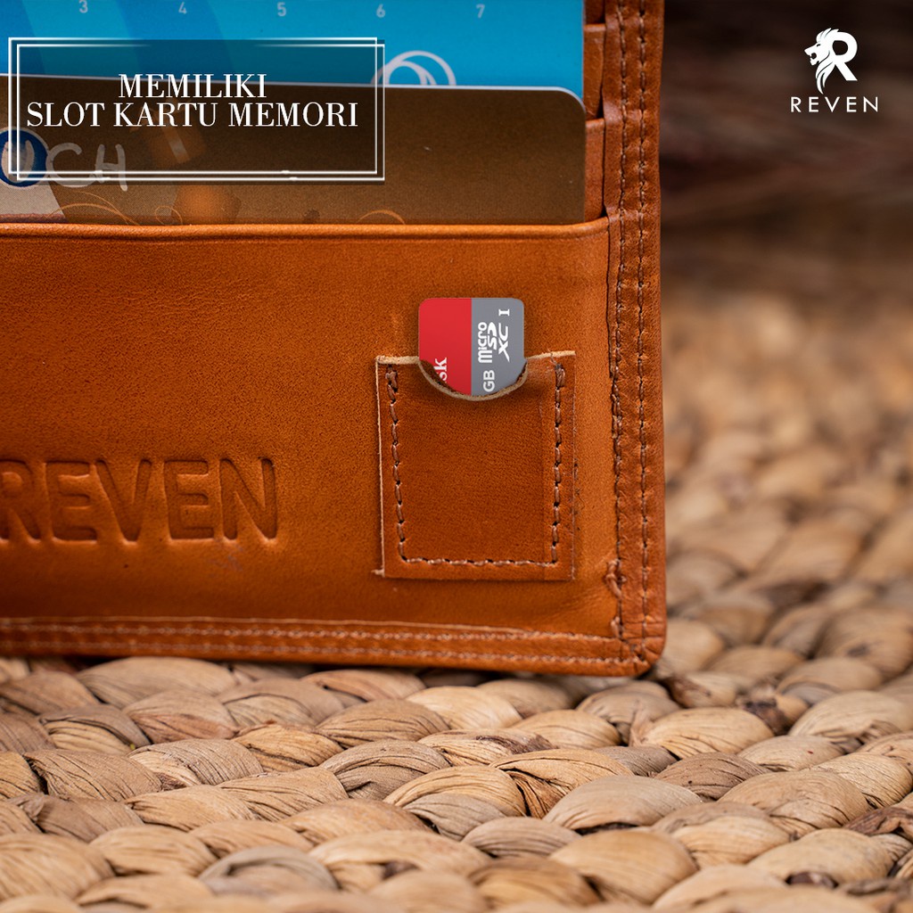 Dompet Lipat Kulit Pria Reven Premium Wallet Branded Original Kulit Sapi Asli Premium