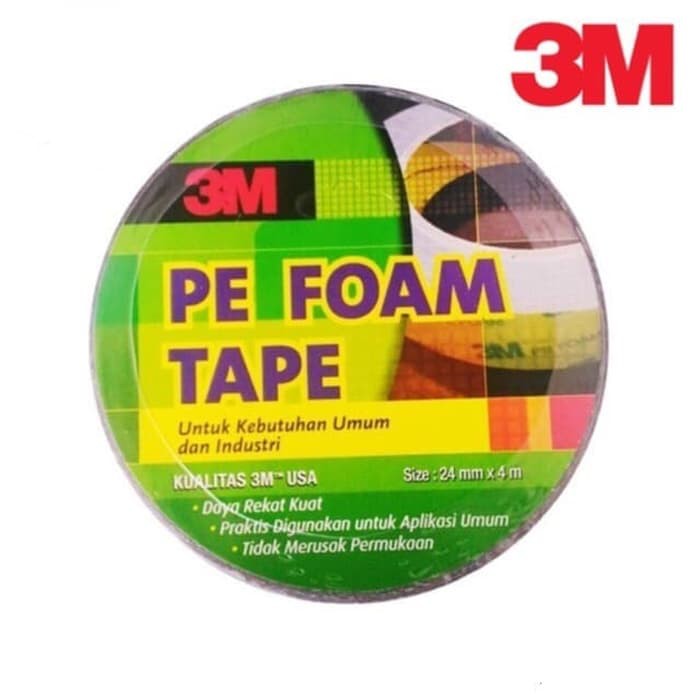 

Dijual Double Tape Busa 3M PE Foam Tape 24mm x 4M Original Best Seller