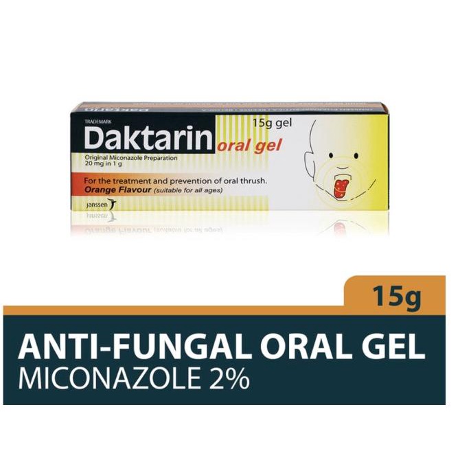 Daktarin Oral Gel 15g - Orange Flavour