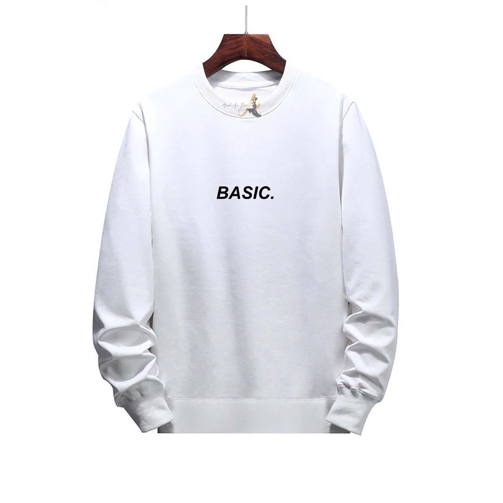 SWEATER OVERSIZE CREWNECK BASIC STREETWEAR  SWEATSHIRT PRIA DAN WANITA