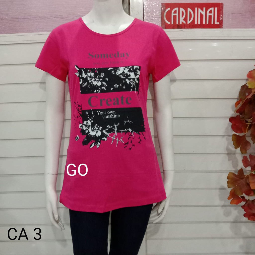 gof CA CARDINAL GIRL Kaos Cewek Baju Atasan Perempuan Pakaian Wanita Lengan Pendek