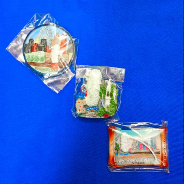 Souvenir singapura singapore magnet kulkas singapura merlion