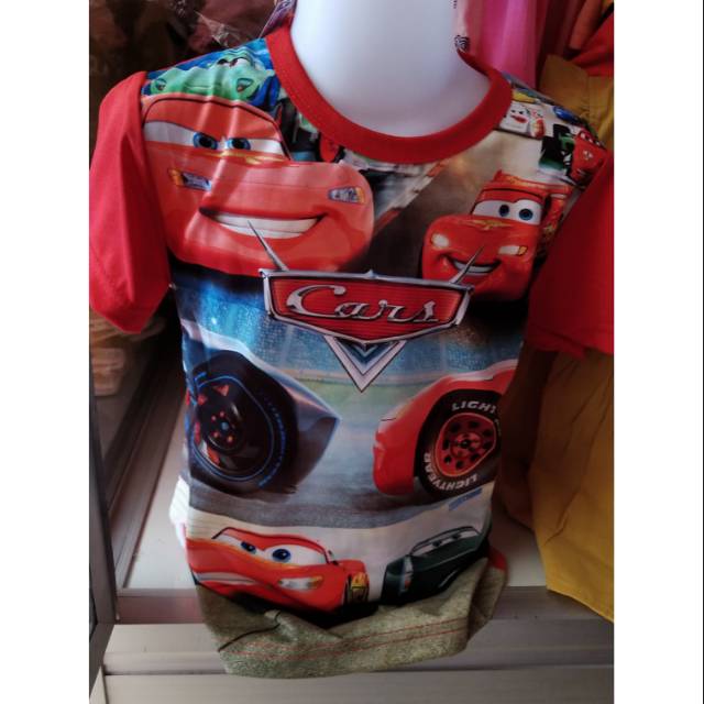 Kaos mcqueen anak