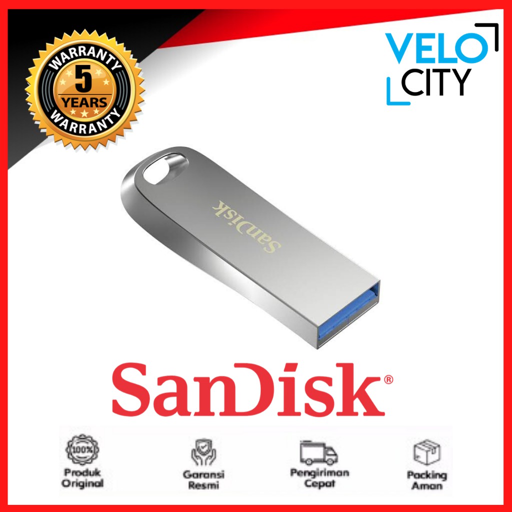 Flasdisk 16GB Sandisk Ultra Luxe ™ Flash Drive USB 3.1 / Flashdisk CZ74 - 16GB