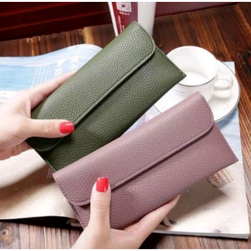 DOMPET WANITA PAPIRUT LIPAT/DOMPET PAPIRUT TERBARU/DOMPET KARTU VIRAL/DOMPET PAPIRUT LIPAT PANJANG