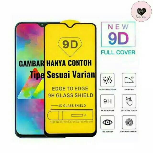 TEMPERED GLASS 9D FULL COVER FULL GLUE OPPO A91