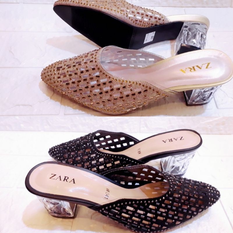 sandal heels slop kaca zara