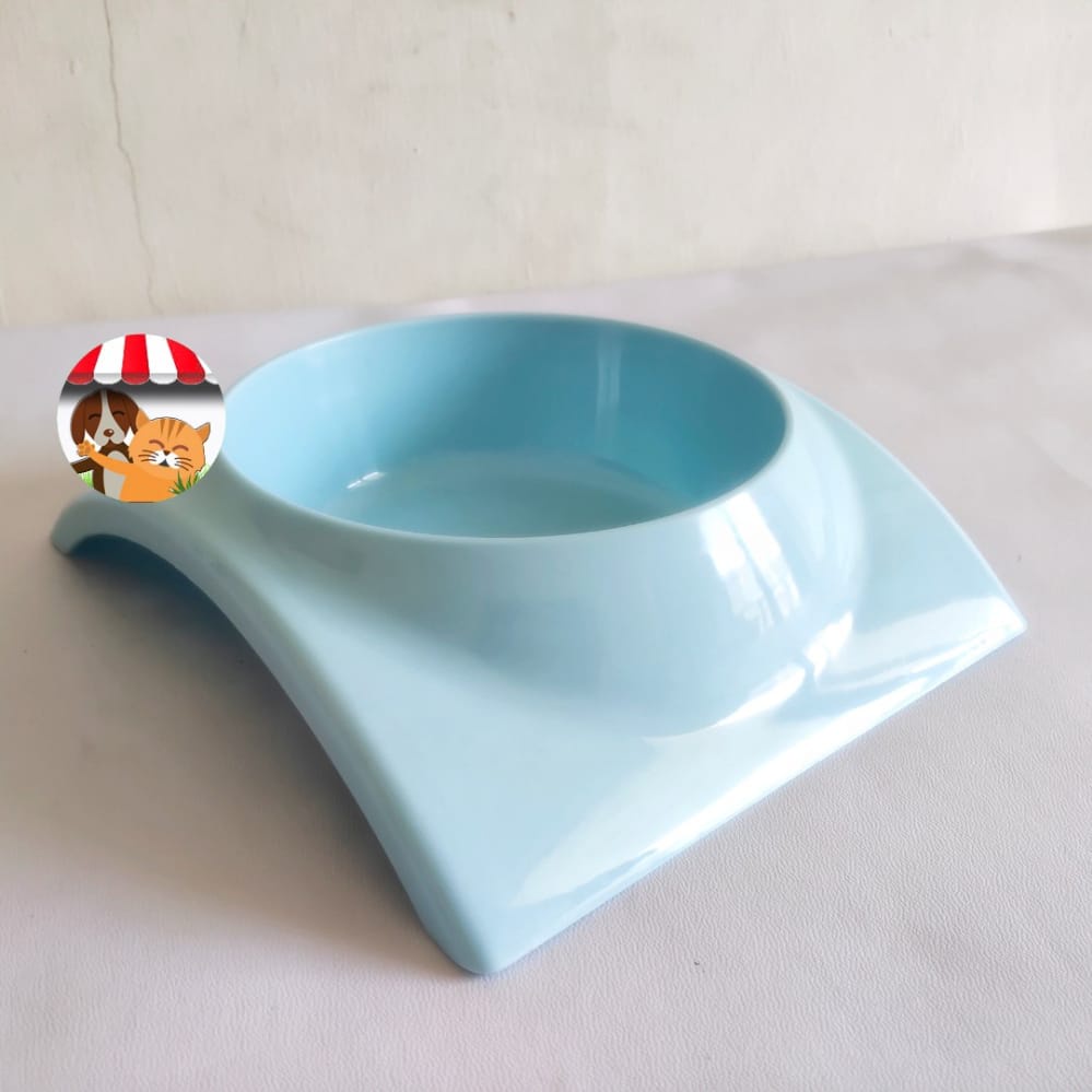 Tempat Makan Minum Single Curve Pet Bowl Kucing Anjing Kelinci Hewan