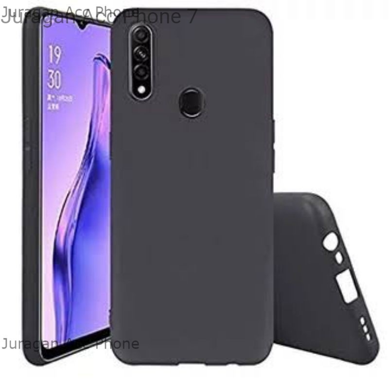 Soft Case Blackmatte Oppo A8 / A31 2020 Casing Silikon  Black Matte Hitam Oppo A8 / A31 2020 Origina