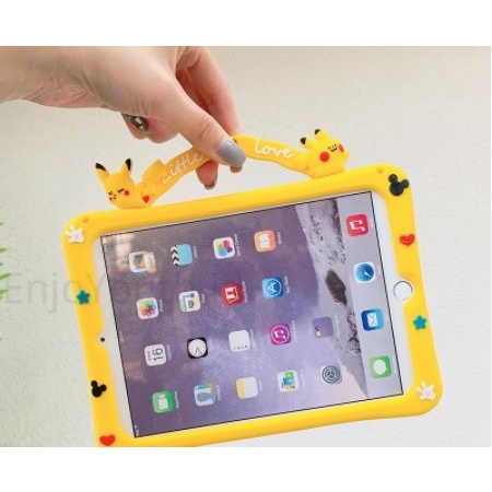 OLIKE EDU TAB E3 10 inch HANDLE CASE ANAK KIDS COVER PIKACHU SOFTCASE COVER