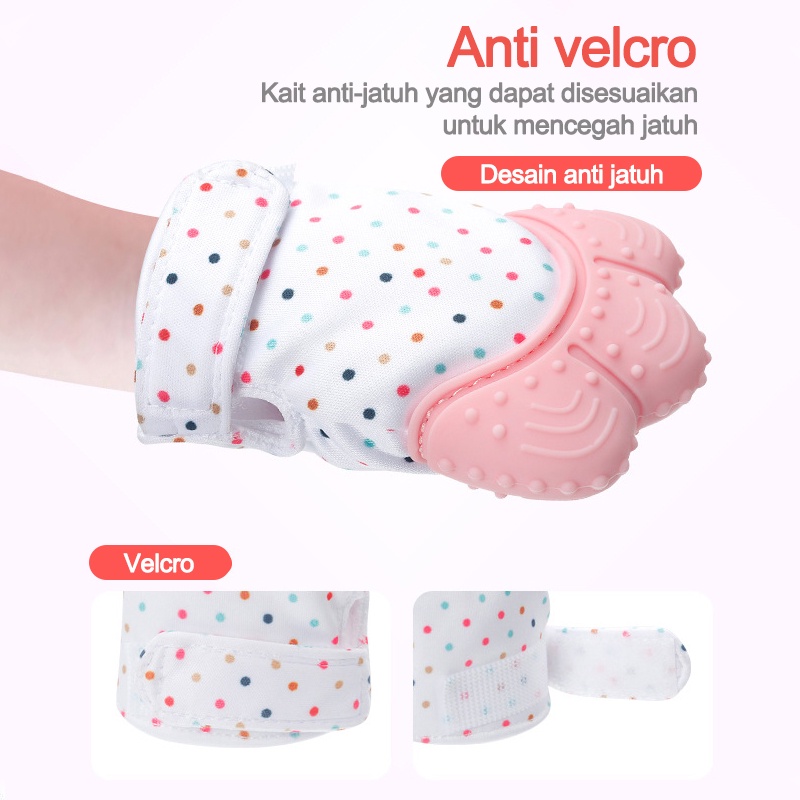 Teether bayi/NEW PRODUCT Sarung Tangan Teether Bayi/Mitten Baby Glove Teether/Sarung tangan baby teether L158