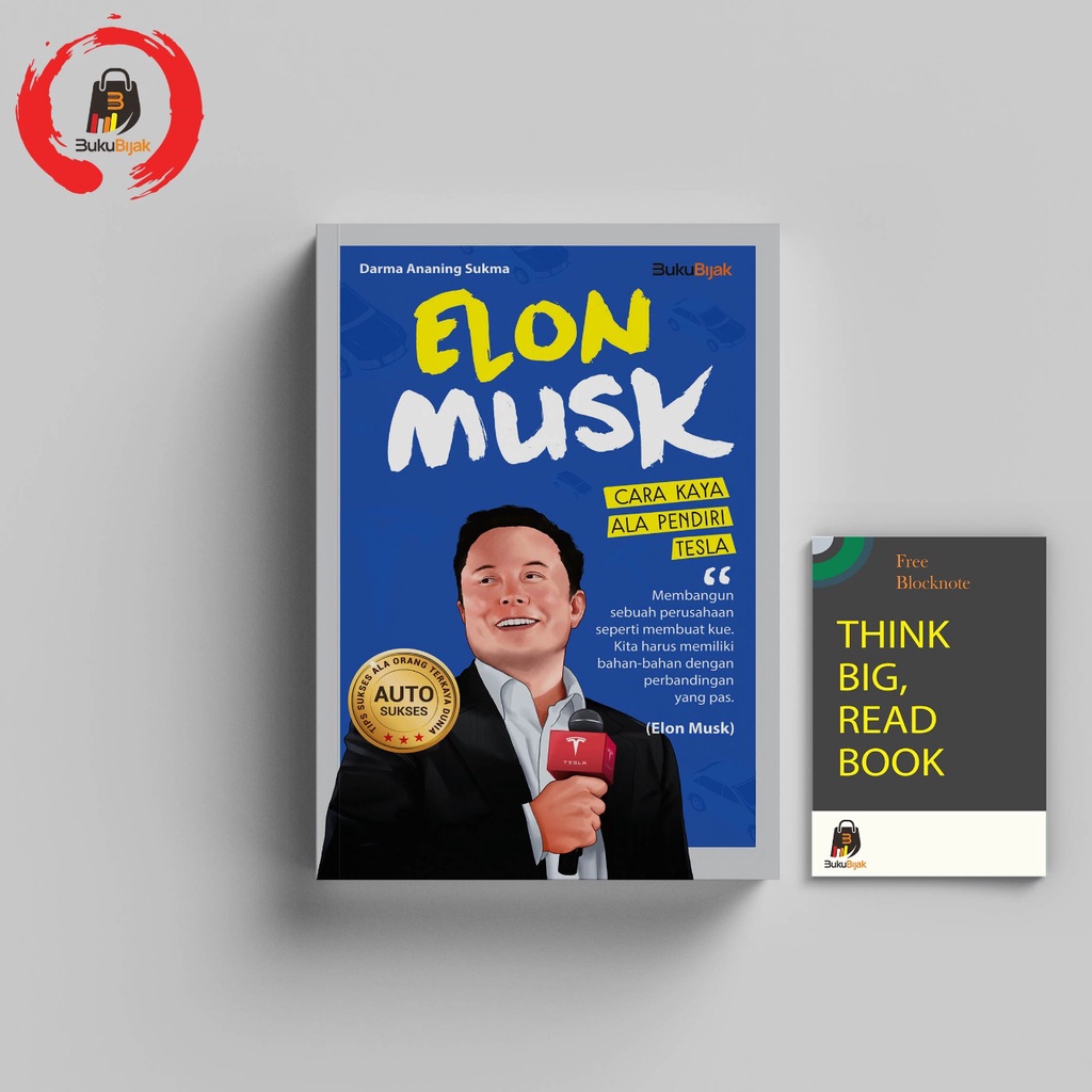 Jual Biografi Elon Musk; Cara Kaya Ala Pendiri Tesla Indonesia|Shopee