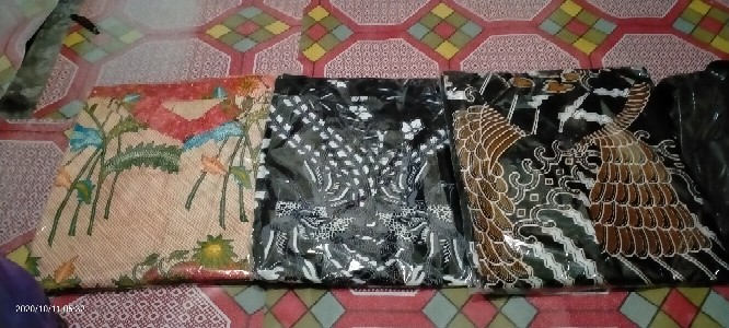 Kemeja Batik Pria Lengan Panjang Size M L Xl Xxl  Bswart Batik Hrb026 Kenongo Hem Panjang