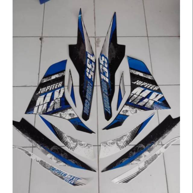 Striping new jupiter mx 2013 hitam biru