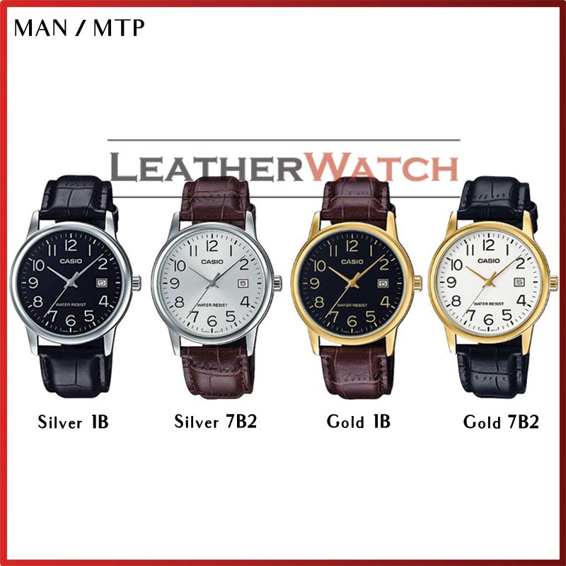 Casio MTP-V002 Series : Jam Tangan Pria Kulit Original