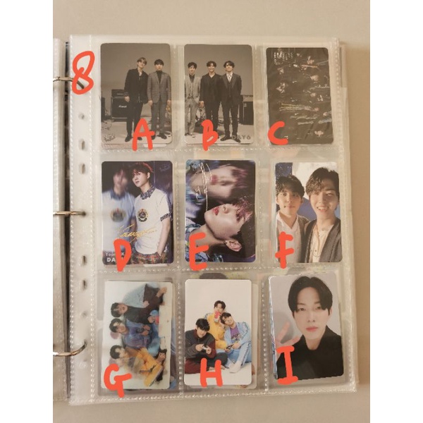 (8/13) DAY6 PHOTOCARDS YESCARD HK HONGKONG TBM THE BEST MOMENT DVD GLUON UNIY LENTI WINTER EOD GRUP 