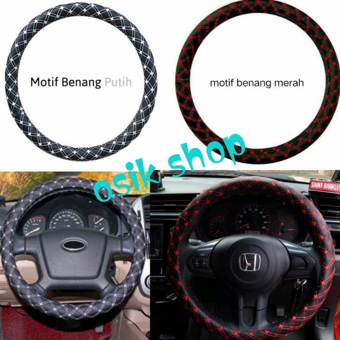 Sarung Stir Mobil VIOS GEN 1 Motif Benang