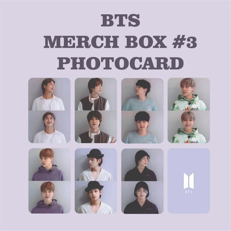 BTS MERCH BOX #3 PHOTOCARD UNOFFICIAL