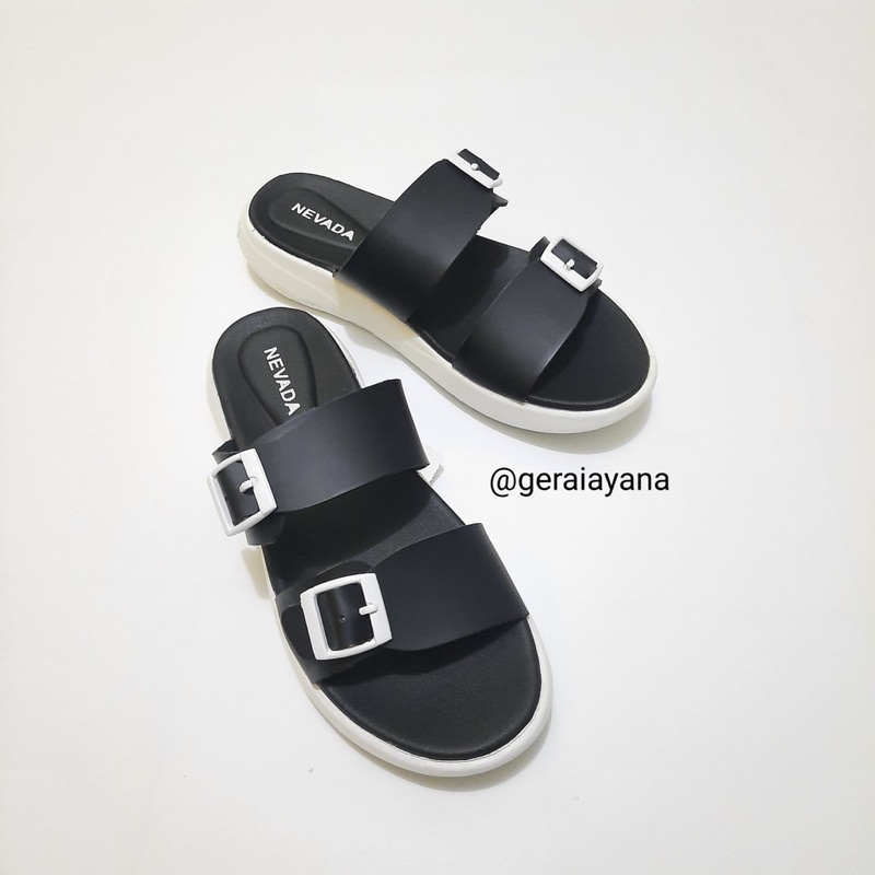 DISKON DAY! Sandal Wanita Sandal Slip On Phylon Strap 2 - Sandal Gesper Size 37-40