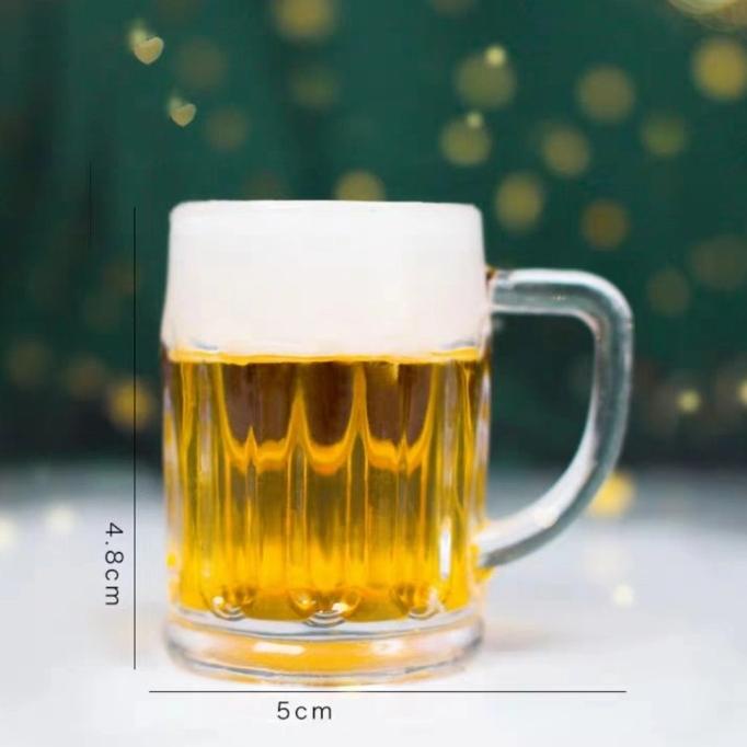

Cake topper beer botol bir miniatur hiasan kue gelas beer bir