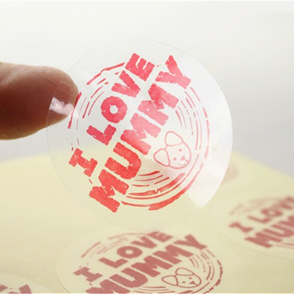 

STIKER TRANSPARANT LABEL KEMASAN / LABEL MAKANAN/ CUTING MURAH