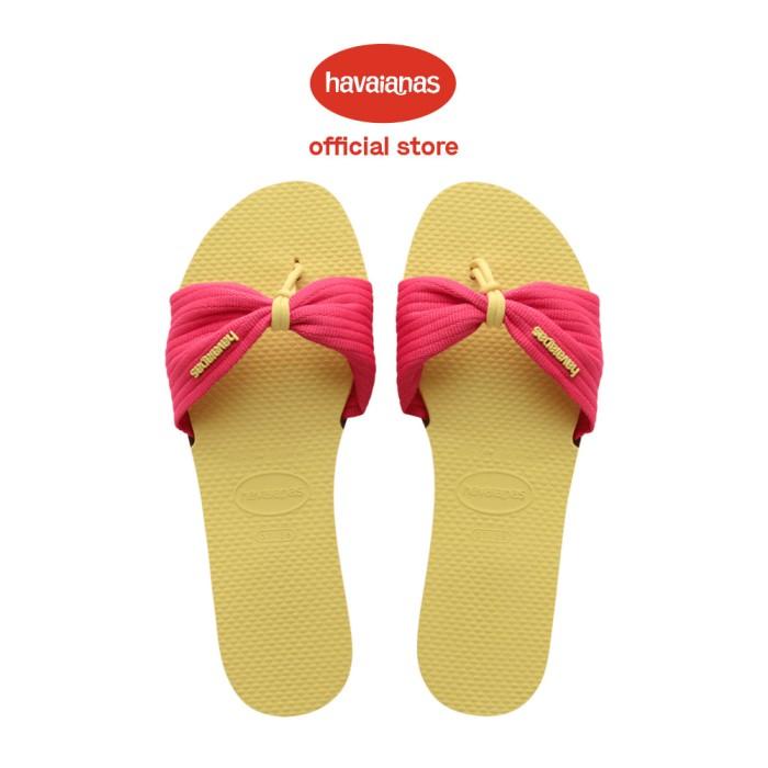 Havaianas Woman You St Tropez Basic 7598 Lem - Sandal Wanita (Kuning)