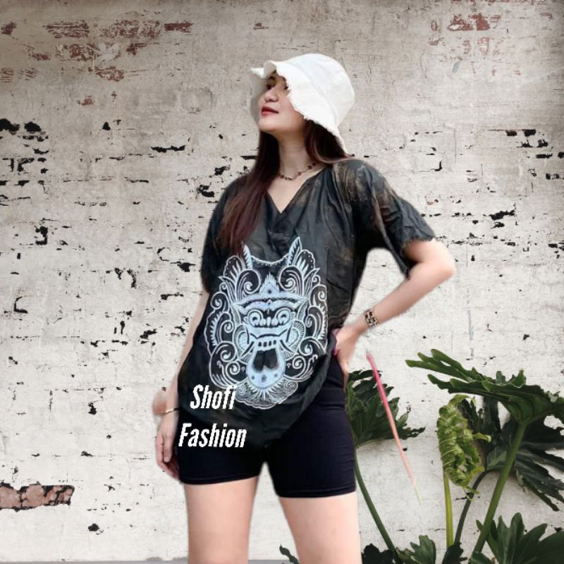 BAJU BARONG BALI PRIA WANITA DEWASA KAOS POLOS KAOS BARONG BALI KAOS OVERSIZE Atasan Wanita Tanktop Croptop