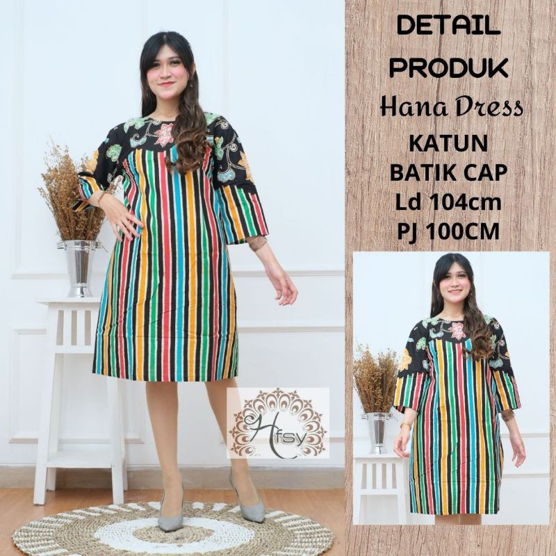 dress batik cap / mini dress batik / casual dress batik solo