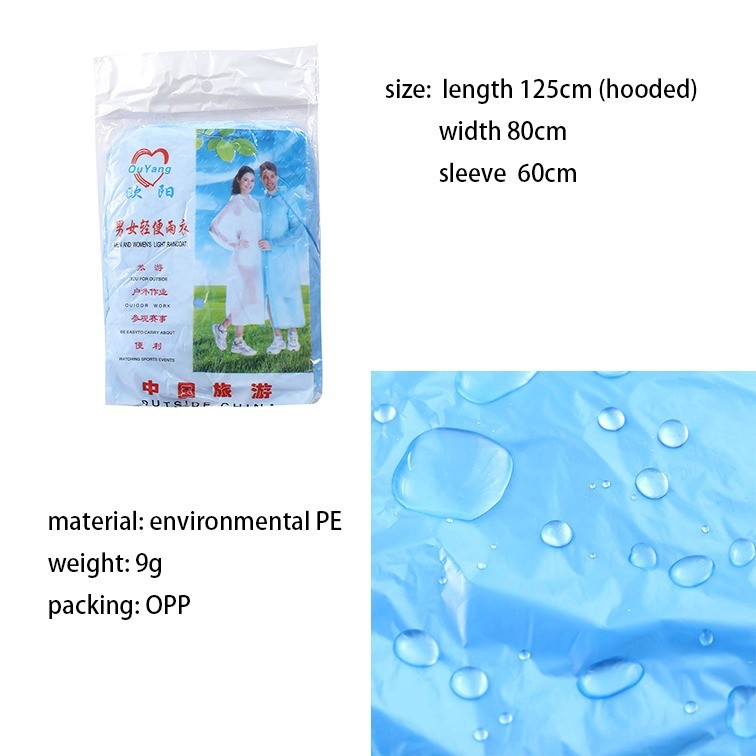 Jas Hujan Poncho Ponco Sekali Pakai MURAH BARU Disposable Emergency Rain Coat