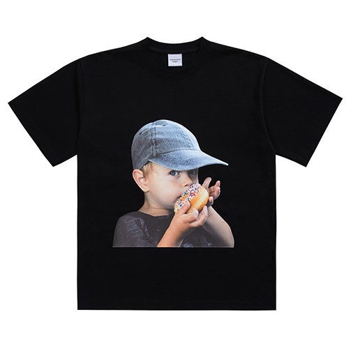 ADLV Baby Face Cap Boy Tee Black 100% Authentic