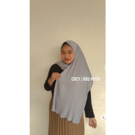 HIJAB PASHMINA PLISKET PREMIUM PLEATED SHAWL LIDI TERLARIS TERMURAH