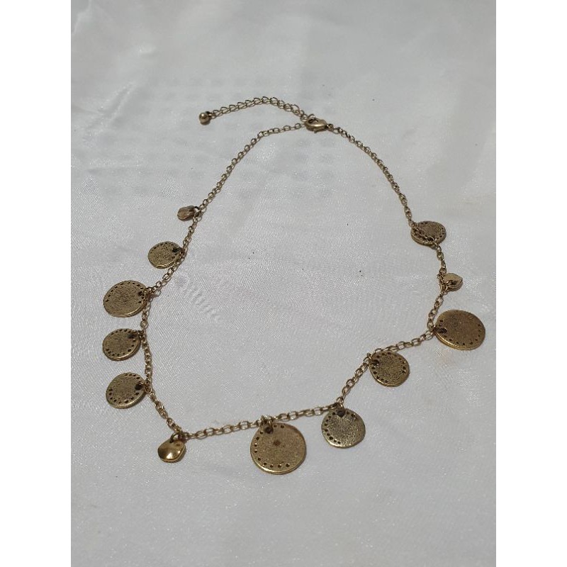 kalung etnik rantai tipis warna gold