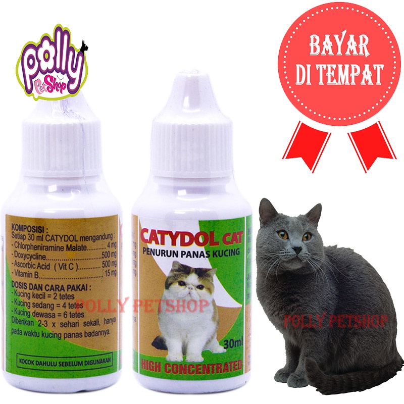 CATYDOL CAT OBAT PANAS KUCING DEMAM ANAK KUCING KITTEN