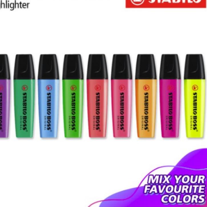 

<YuB ✿> Highlighter/Stabilo Boss ( 1pak ) Lagi on diskon