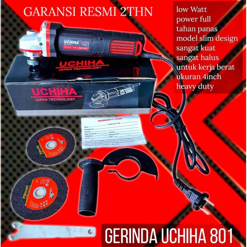 Mesin Gerinda uchiha type 801 full bonus.