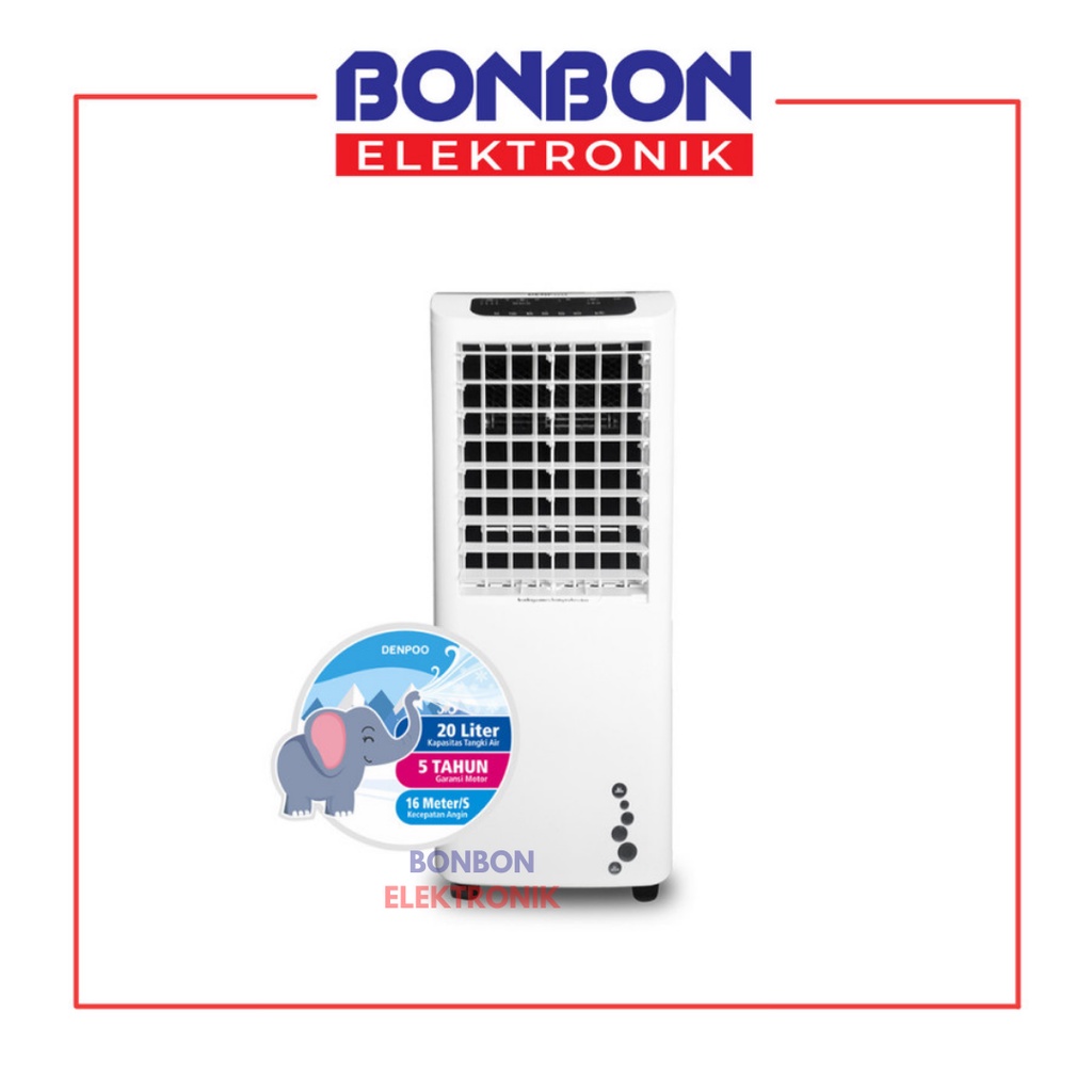 Denpoo Air Cooler AR 1103 XF 20L Penyejuk Udara Remote LCD Display