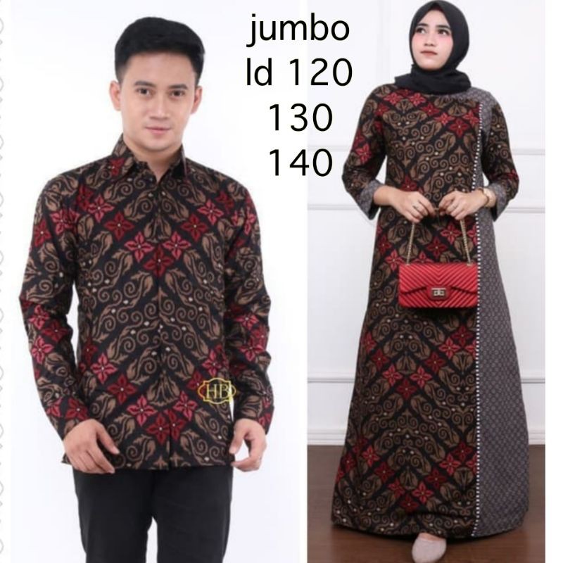 READY SUPER JUMBO ld 120 ld 130 ld 140 couple batik couple jumbo sarimbit batik bigsize baju pesta