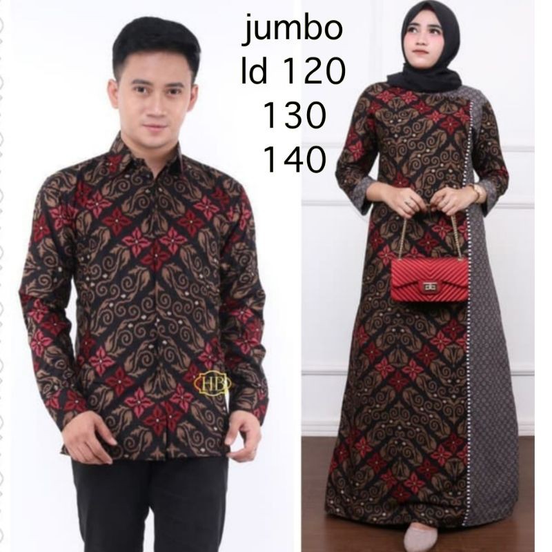 READY SUPER JUMBO ld 120 ld 130 ld 140 couple batik couple jumbo sarimbit batik bigsize baju pesta