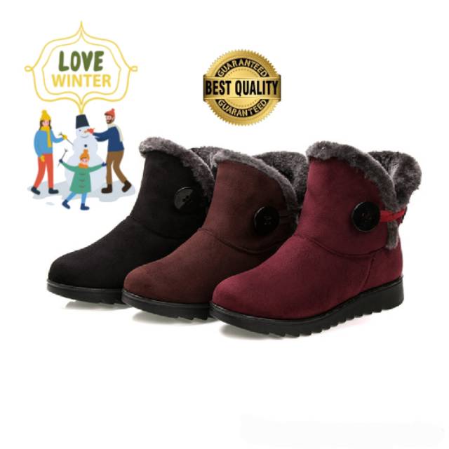 Sepatu Boots Musim Dingin Wanita / Winter Snow Boots Women 04