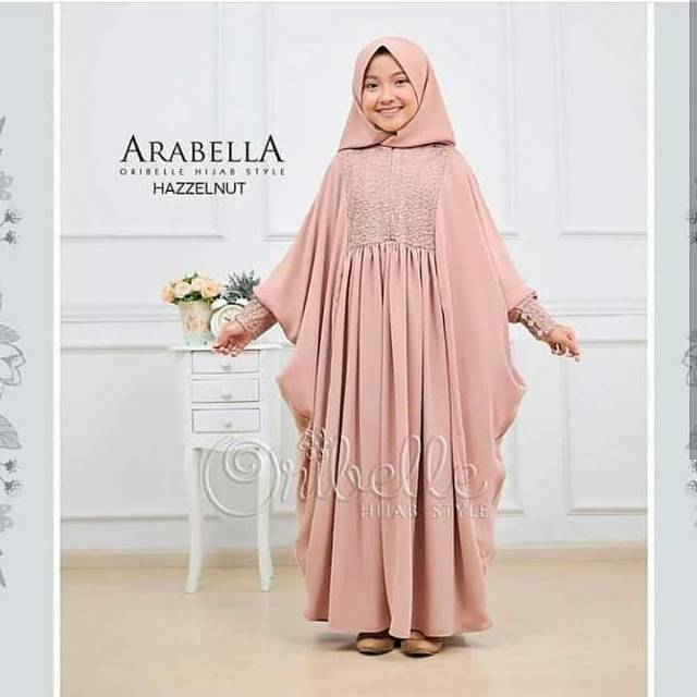 Gamis arabella syari anak bnd DRESS MURAH/ DRESS TERKINI /GAMIS MUSLIM/ GROSIR GAMIS DRESS MUSLIM