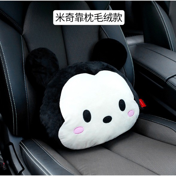 Bantal Sandaran Punggung Jok Mobil Mickey Minnie Tsum Tsum Disney