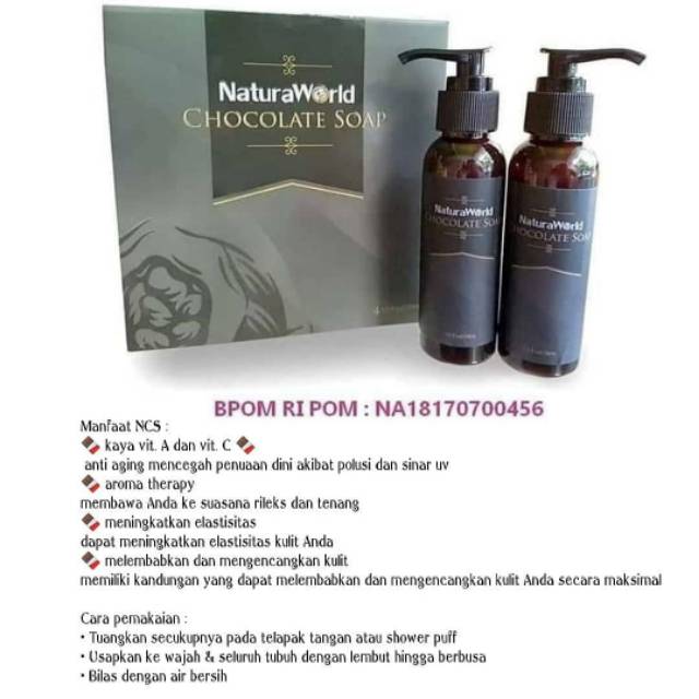 

NATURA CHOCOLATE SOAP 100%ORIGINAL