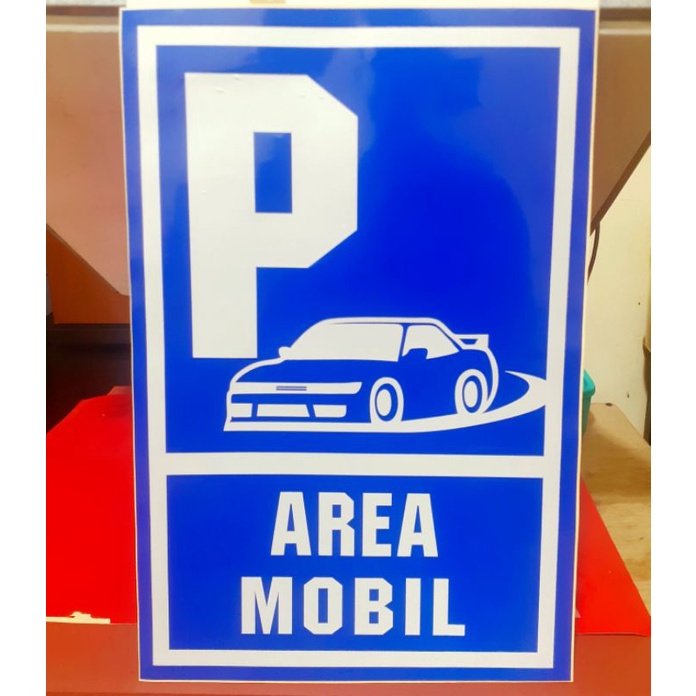 

Sticker Cutting. Rambu-rambu. Parkir Plat Almunium