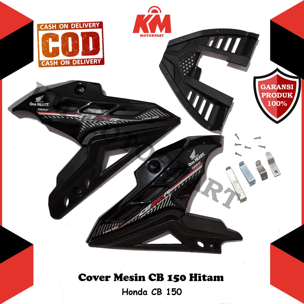 Cover Mesin CB 150r old New Tutup Engine Honda CB Merah Hitam Putih