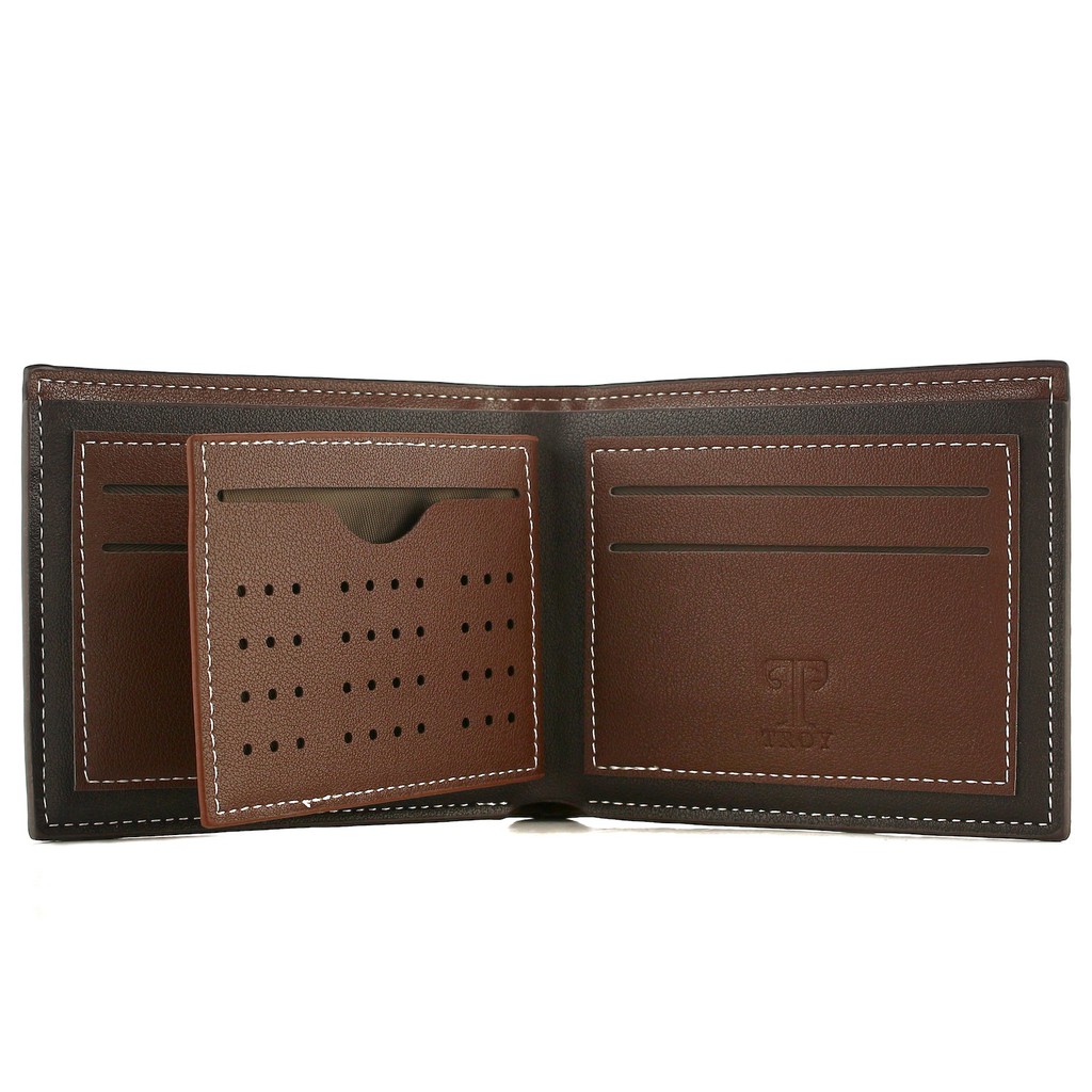 TOKOKOE - Dompet Pria Bahan Kulit Vegan Original model Lipat Dengan Kotak Exclusive - Troy - Xoho