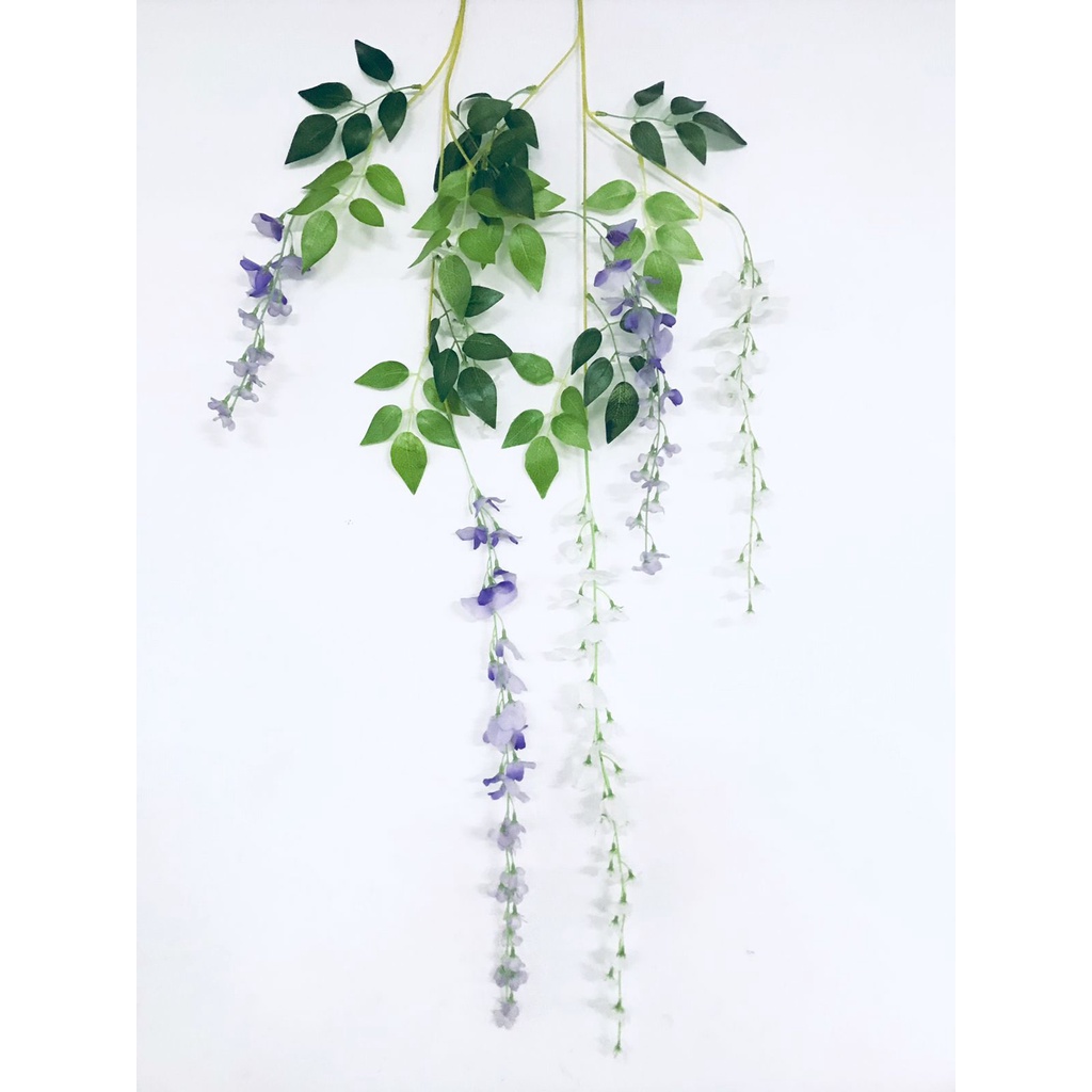 Bunga wisteria plastik * Bunga palsu * Bunga hias * Bunga wisteria dekorasi