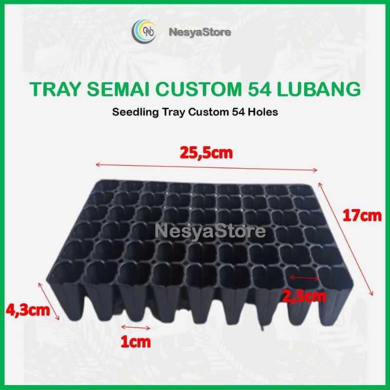 Tray Semai Trai Semai Custom 54 Lubang - Potray Custom