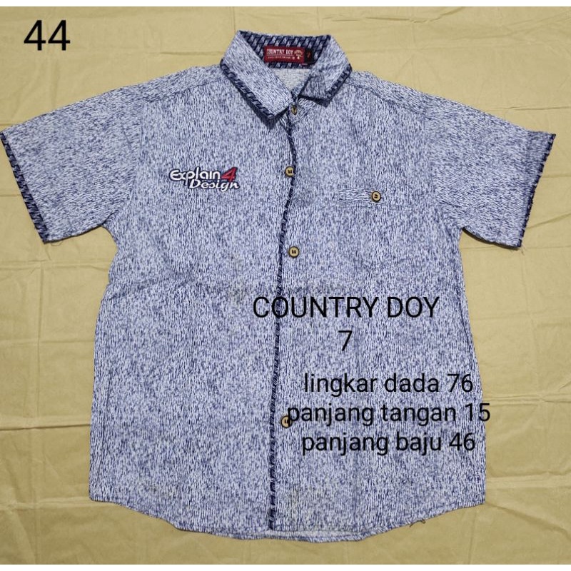 Baju kemeja anak laki branded COUNTRY DOY ( preloved ) 44